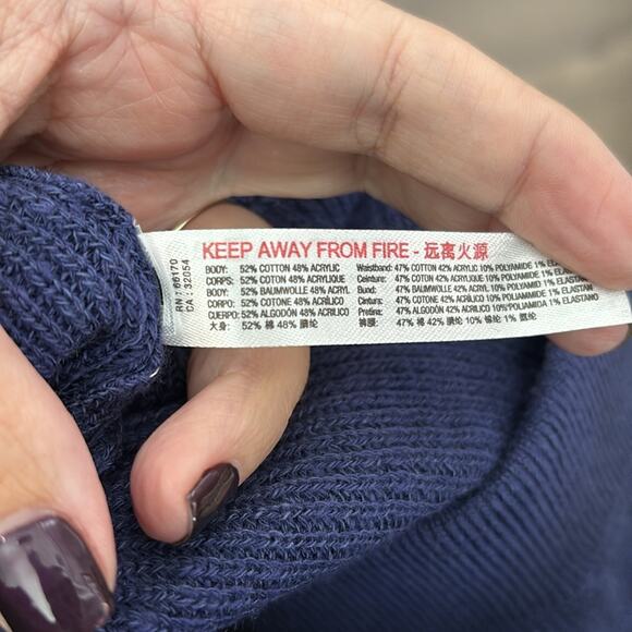 FP Beach Navy Blue Pull On High Rise Knit Shorts Size XS - Picture 6 of 8